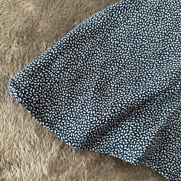 & Other Stories Blue Fit and Flare Mini Dress Women's 6 Short Sleeve - Picture 2 of 9